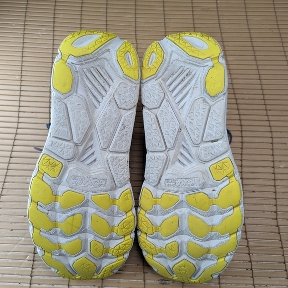 Hoka One One Shoes Clifton 7 Running Sneakers purple/yellow Mens Size 11.5 main image 10